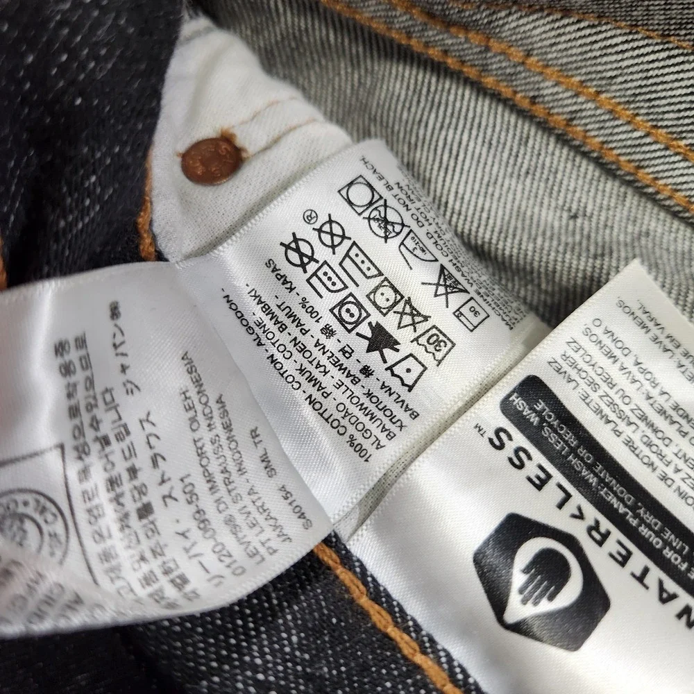 Levis 501 Jeans Men 34x34 *READ Black Denim Straight Leg Button Fly 100% Cotton